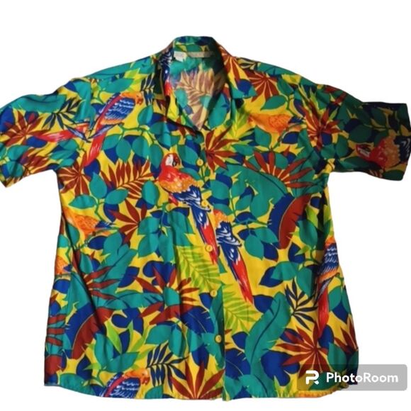 JACK WINTER MENS BUTTON DOWN EUC Multicolor Sz S (Neck measures 14.5). - Picture 1 of 3